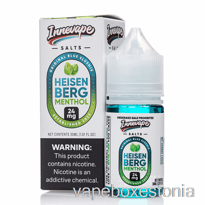 Vape Box Estonia Heisenberg Mentooli Soolad - Innevape E-vedelikud - 30ml 24mg